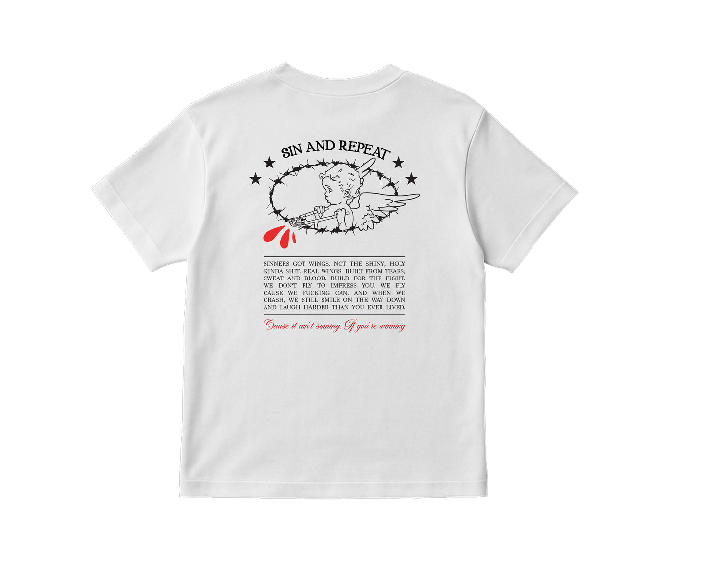 SINNERS GOT WINGS SHIRT