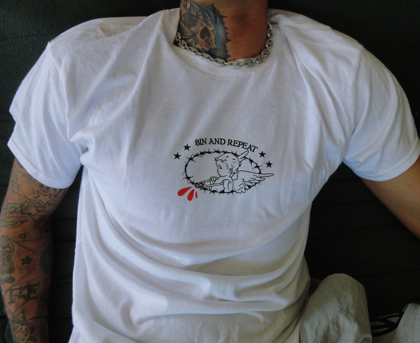 SINNERS GOT WINGS SHIRT